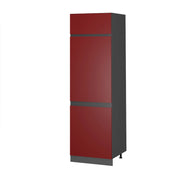 Armadio frigorifero R-Line Rosso/Antracite 60 cm Forma a J Vicco