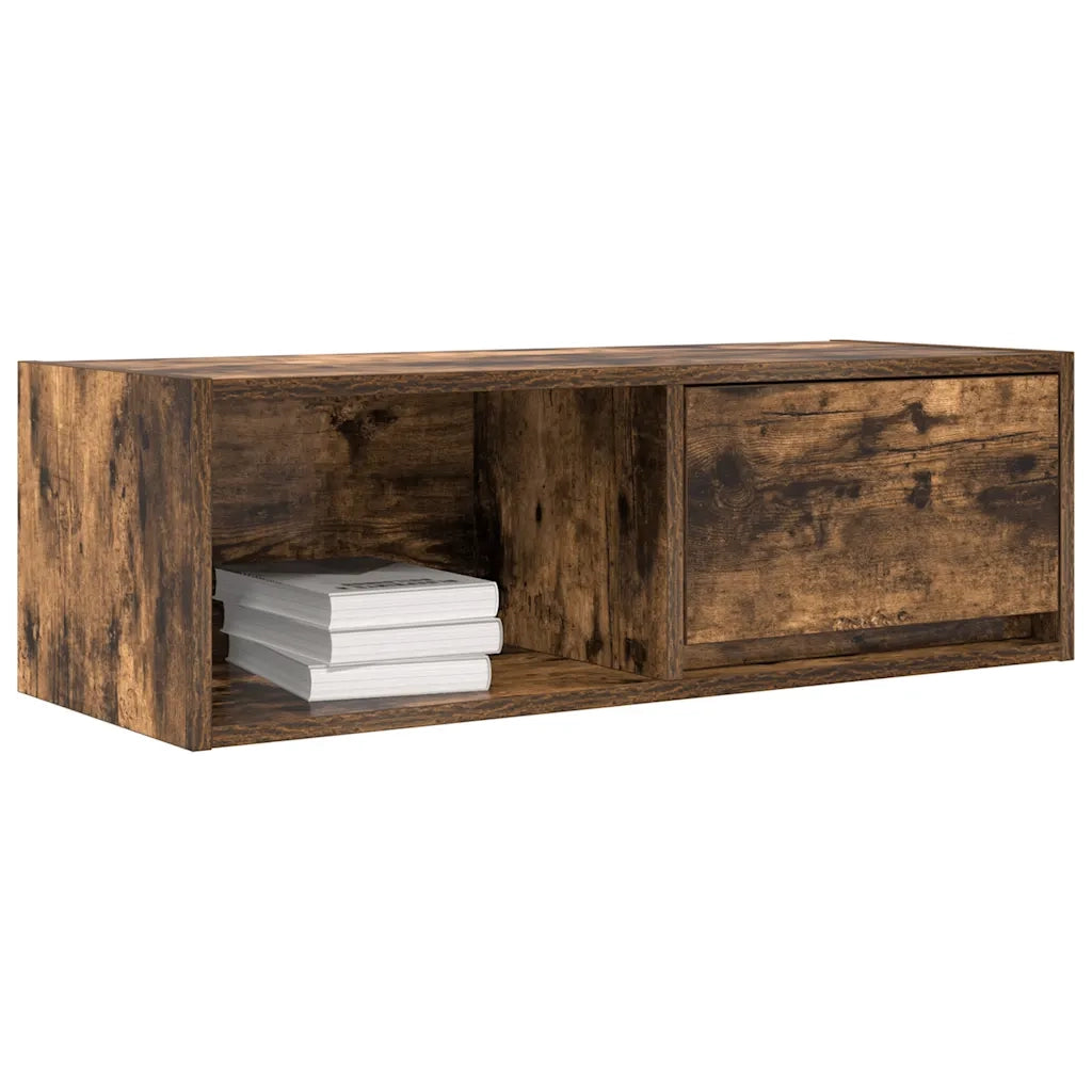 Mobili TV 2 pz Rovere Fumo 80x31x25,5 cm Legno Multistrato 861463