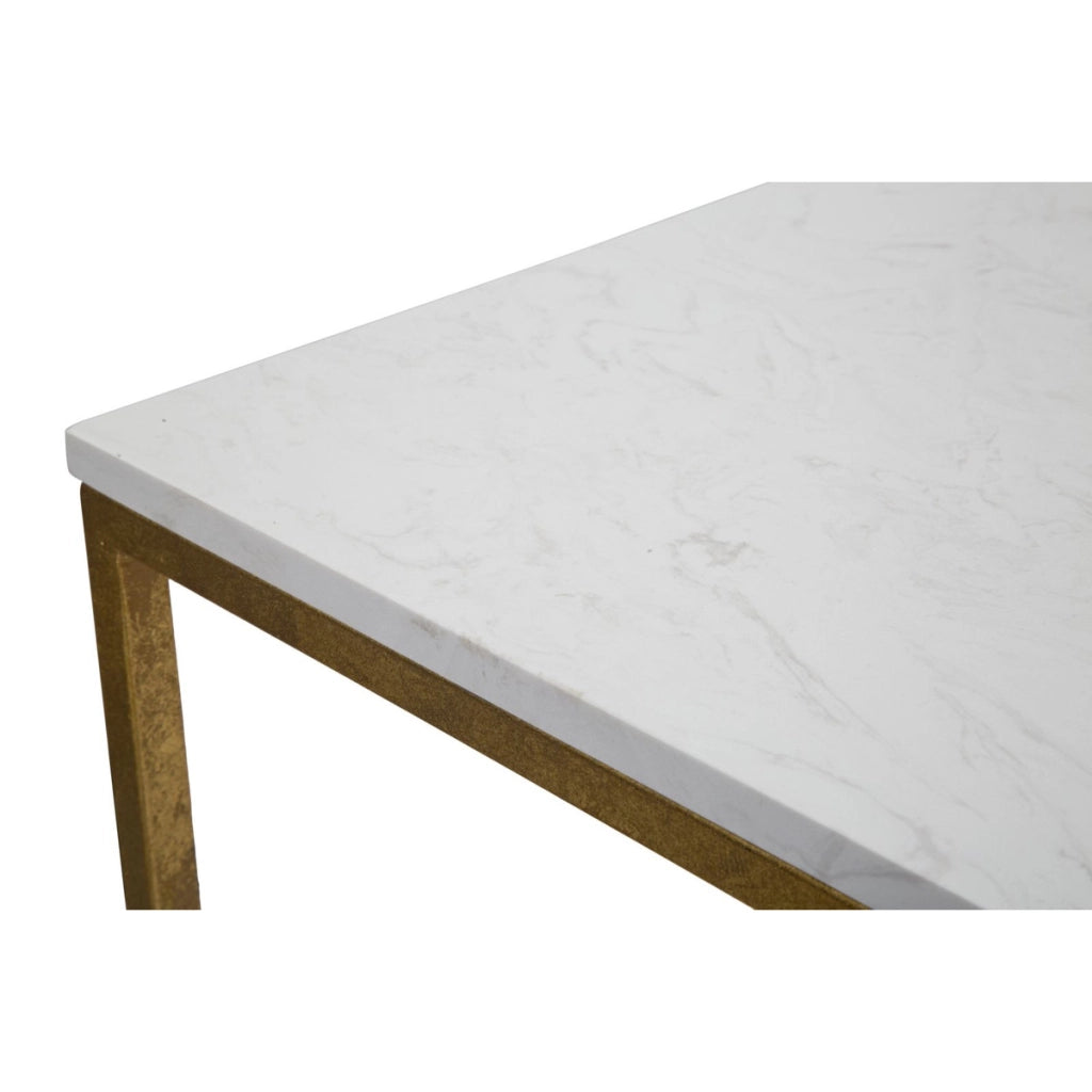 Tavolino VKH536, Oro, Metallo, 47x47x60 cm