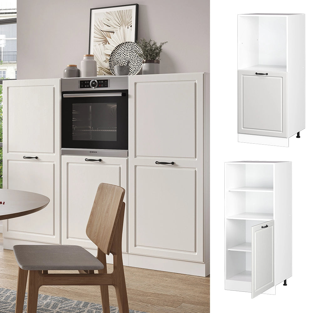 Vicco Mobile per forno da incasso Bianco casa di campagna 60 cm