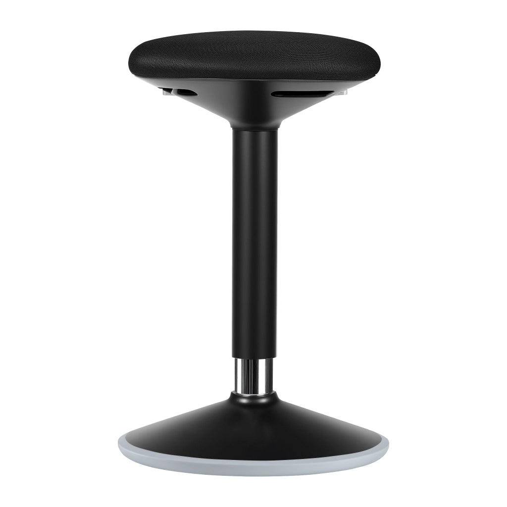 Sgabello sit stand nero, sgabello girevole regolabile in altezza fino a 80 cm, max 135 kg, sgabello ergonomico per casa, ufficio, officina