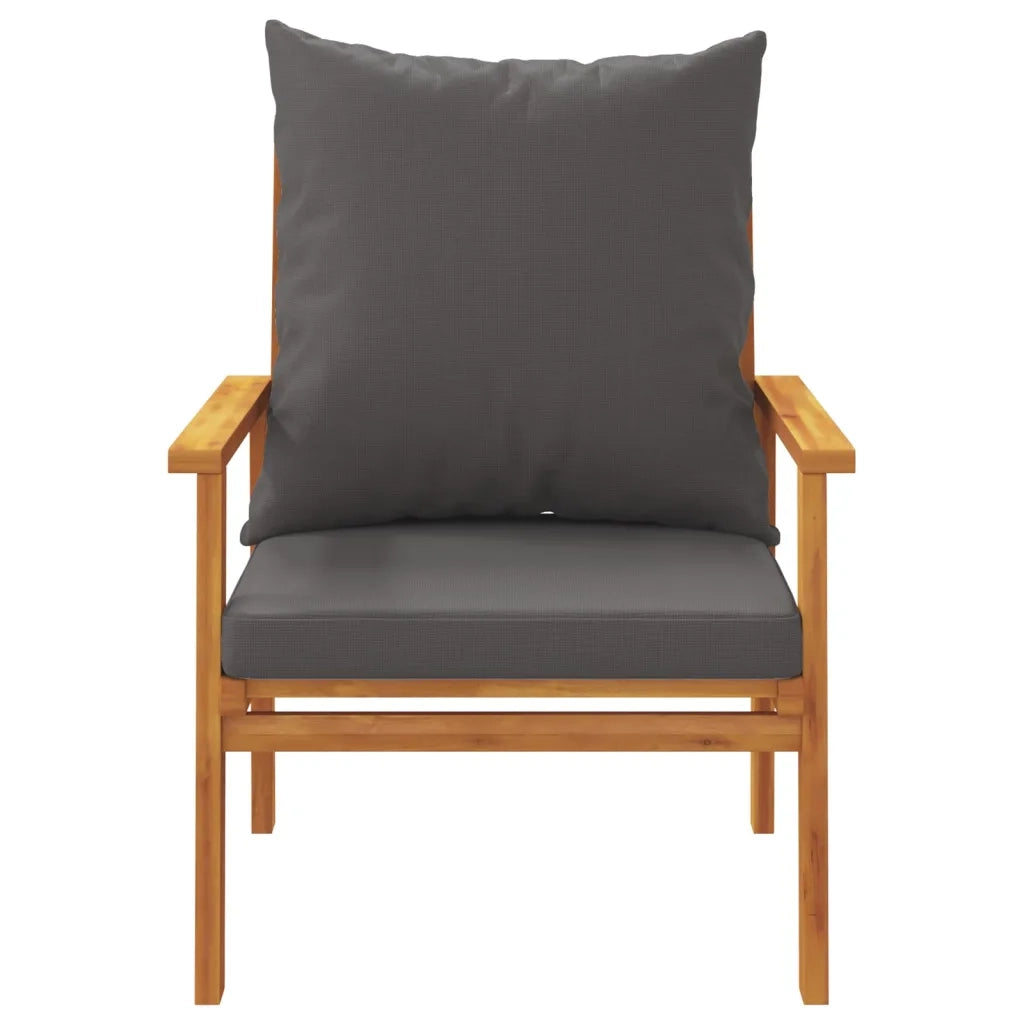 Set Mobili da Giardino 3pz | Set Salotto da Giardino con Cuscini Legno Massello di Acacia