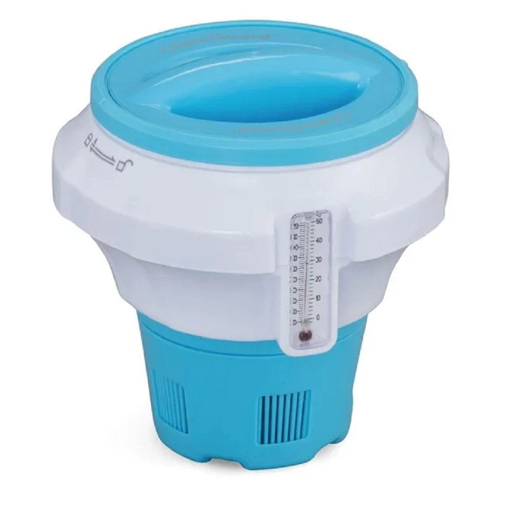 Trade Shop - Dispenser Dosatore Galleggiante Pastiglie Cloro Medio Termometro Piscina 58701 -