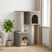 Albero per gatti con pali per graffiare in sisal Grigio Chiaro 42033058