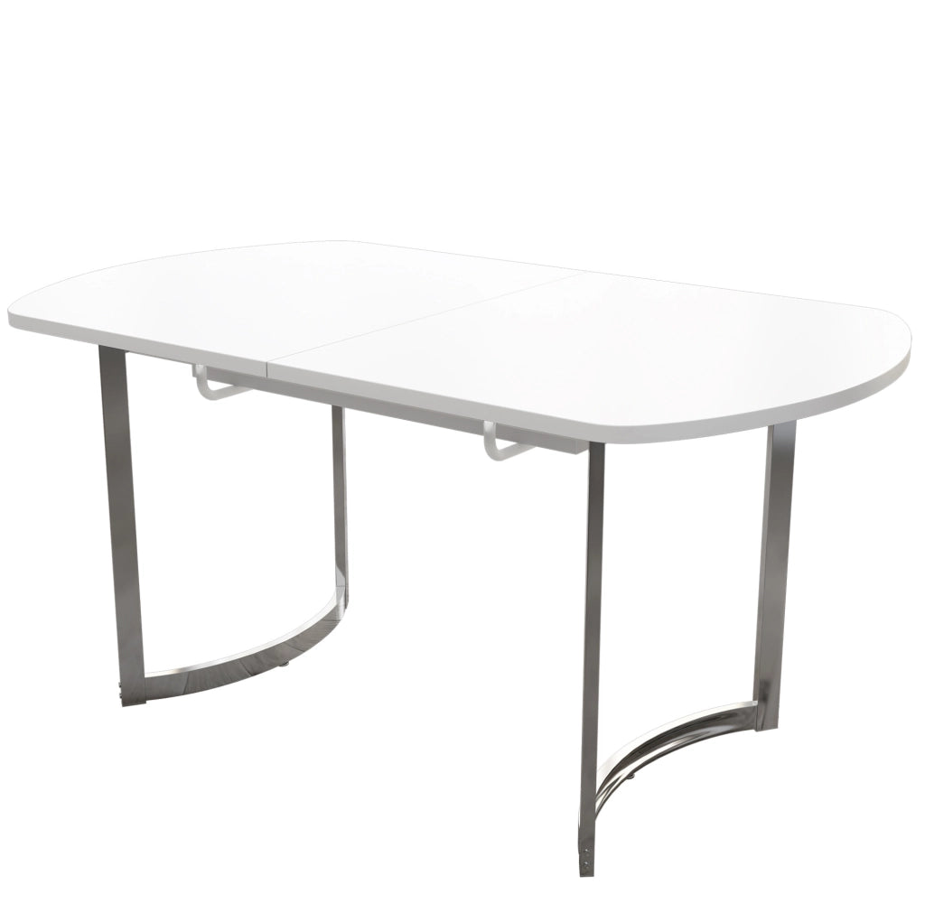 Tavolo da pranzo allungabile 140/180 x 80 cm; MDF bianco