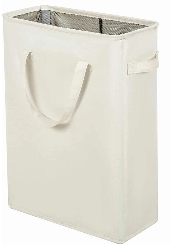 Wascuccia pieghevole Oxford asciugamani - asciugamani - Wascuccia pieghevole - Raccoglitore moderno di asciugamani con maniglie - per camera da letto, bagno, dormitorio - 45L (Beige)