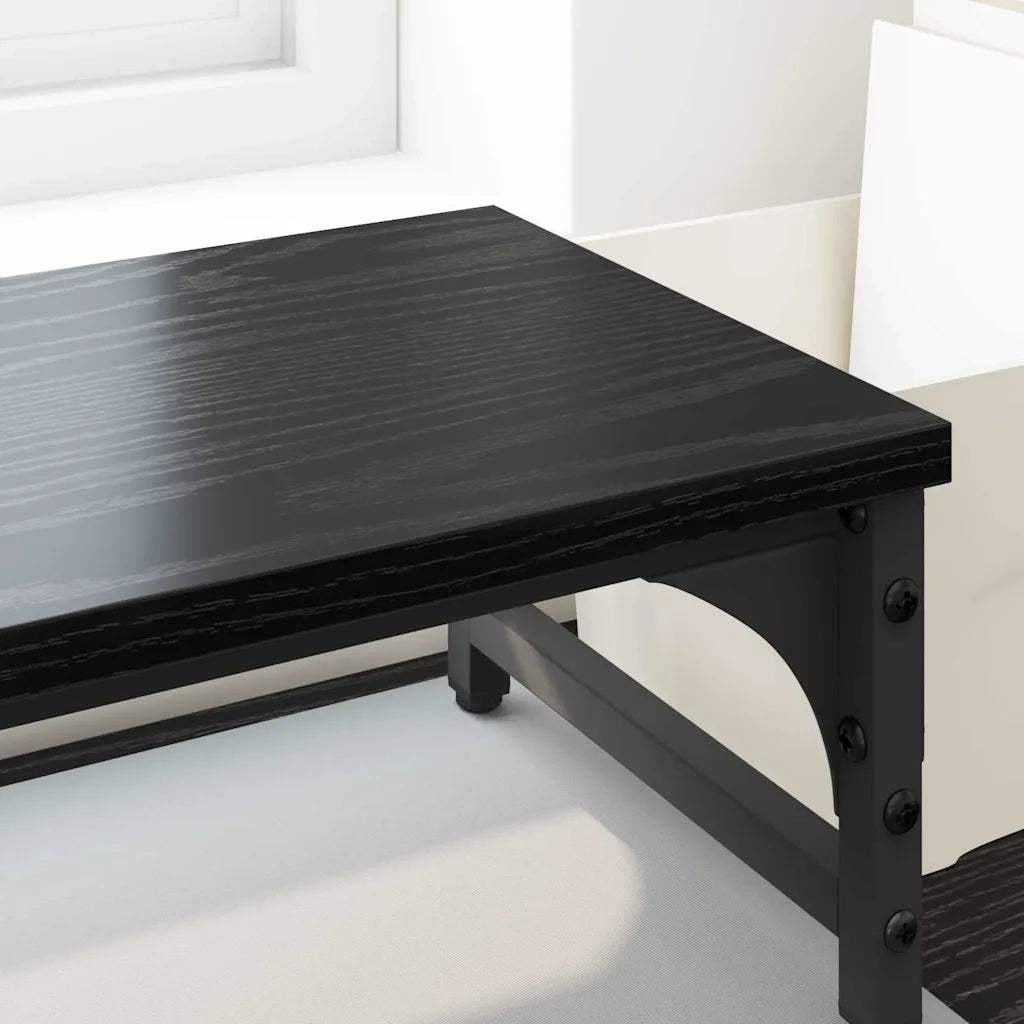 Supporto per Monitor Rovere Nero 105 x 23 x 15,5 cm