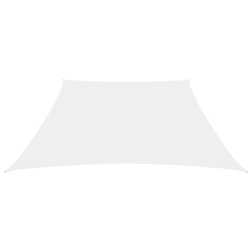 Vela ombreggiante/ombrellone tessuto Oxford trapezoidale 3/4 x 3 m bianco 02_0009761