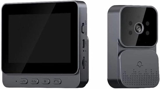 Deurbell con Camera - con Display - Videofoon - Videodeurbell con Monitor 4.3 Pollici & Display - Deurbellen con Camera, Impermeabile, Visione Notturna