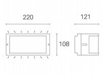 Applique da Esterno a LED 10W 3000K Sovil Marrone