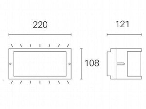 Applique da Esterno a LED 10W 3000K Sovil Grigio