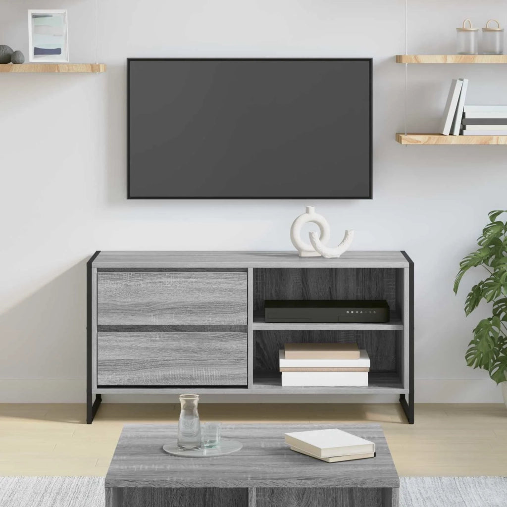Mobile TV-Credenza TV-Console TV Grigio Sonoma 100 x 36 x 49,5 cm Legno multistrato 811210