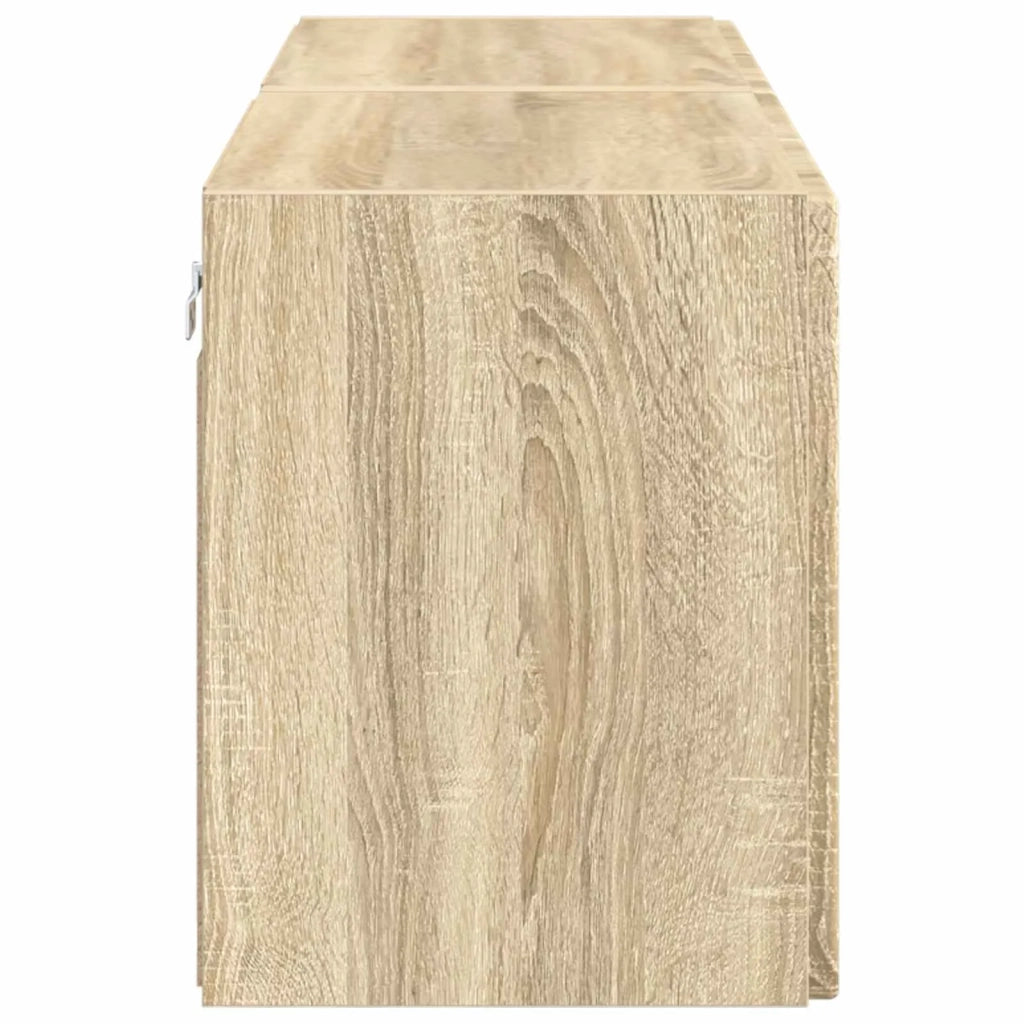 Mobile TV da parete 2 pcs Rovere Sonoma 59,5 x 31 x 40 cm 892334