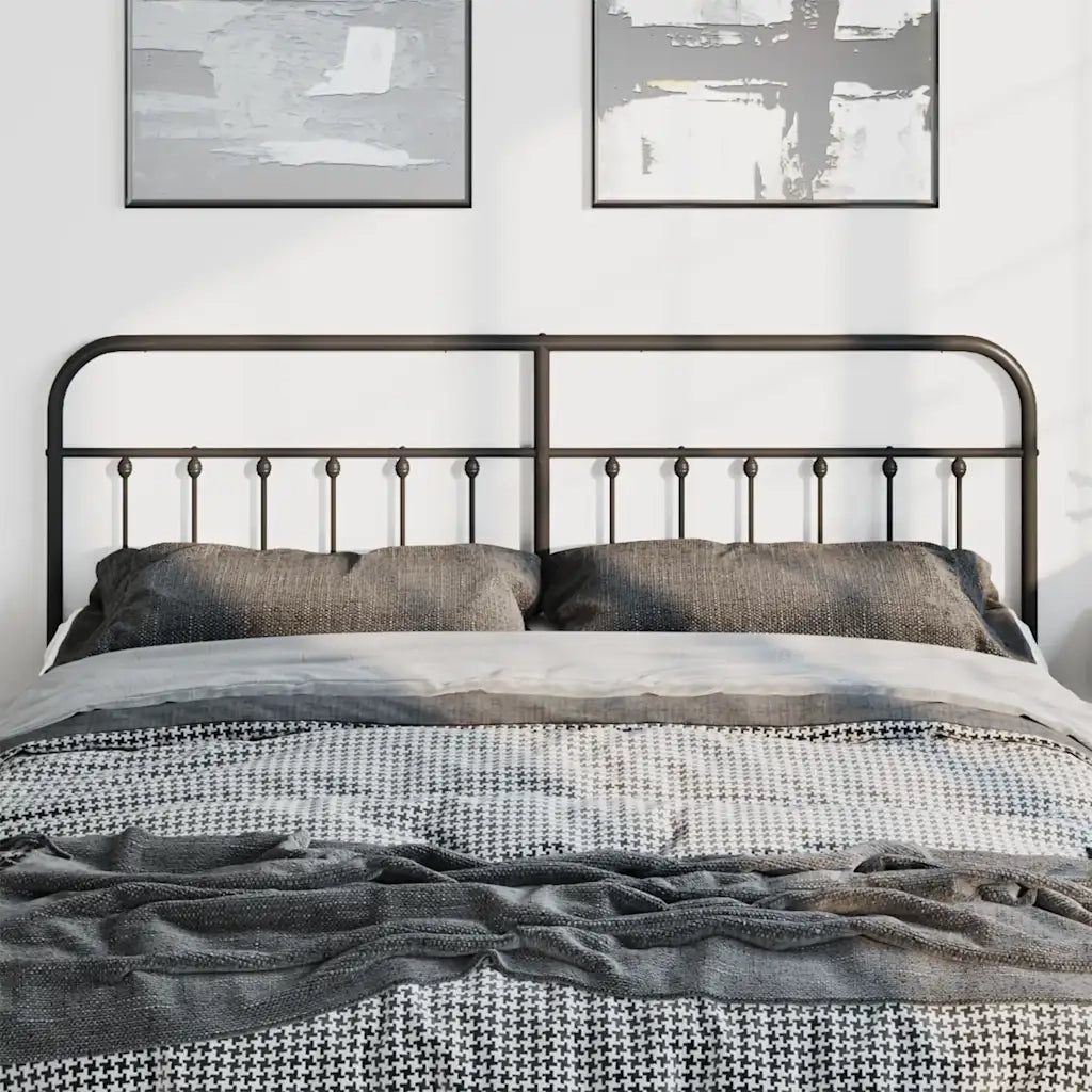 Testiera | Testata di Ricambio in Metallo Nero 180 cm