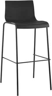 Sgabello da bar Hoover struttura a 4 piedi nero 2
