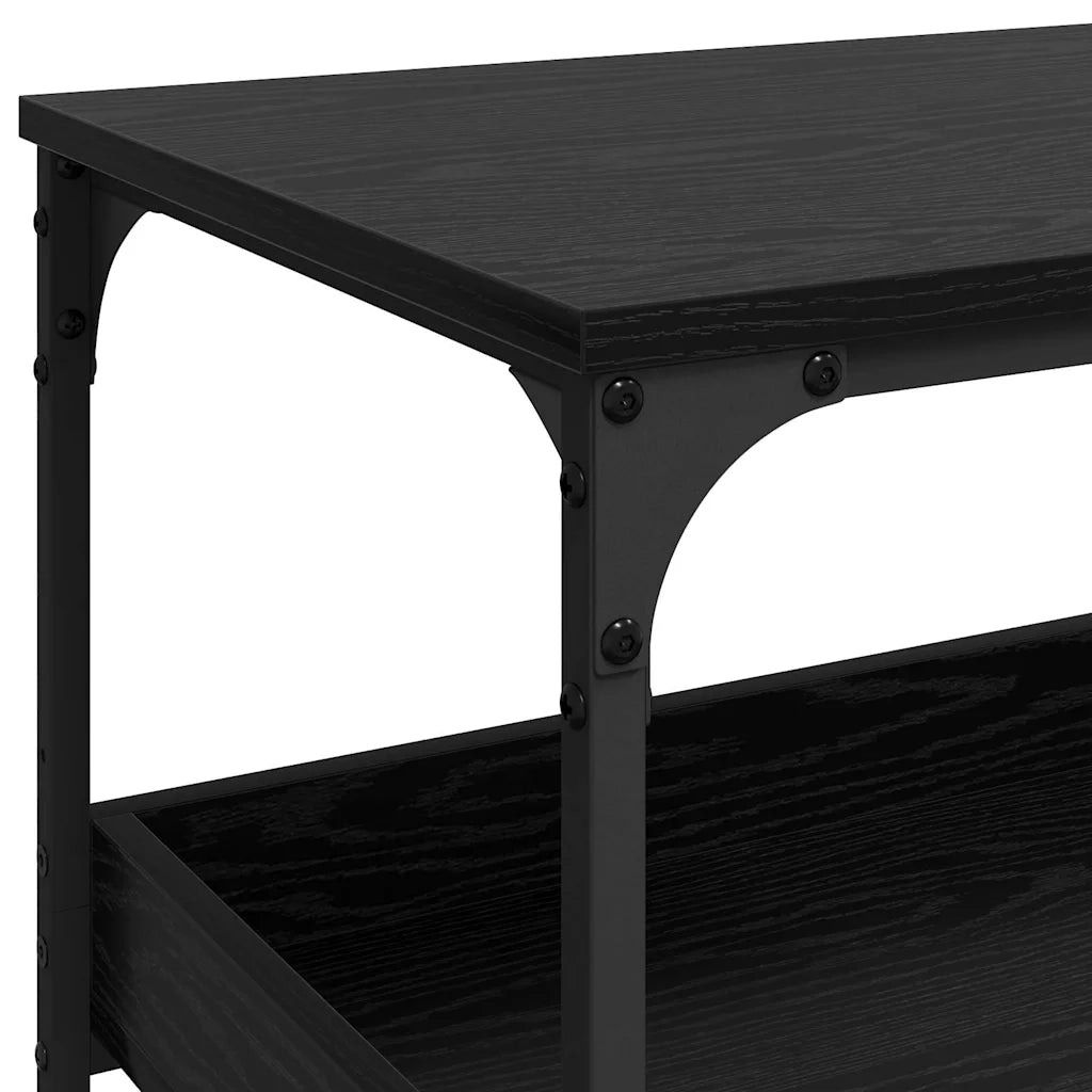 Carrello da Cucina-Scaffale per Cucina Rovere Nero 60 x 41 x 80.5 cm