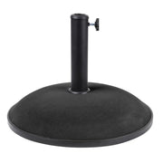 Base per ombrellone in cemento grigio scuro 20 kg - Dimensioni 45x37 cm, diametro interno 35/38/48 mm