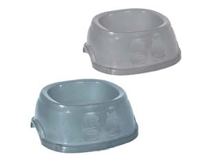 CIOTOLA IN PLASTICA PER ANIMALI DOMESTICI- - cm.17x17x6h. - lt.0,4 - 6 pezzi STEFANPLAST