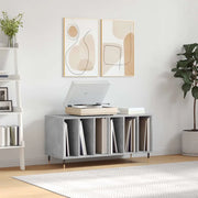 Mobile Porta Dischi Grigio Cemento 100x38x48 Legno Multistratocod mxl 104238