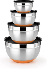 Set di commessi in acciaio inossidabile, 4 pezzi, 12-16-20-24 cm