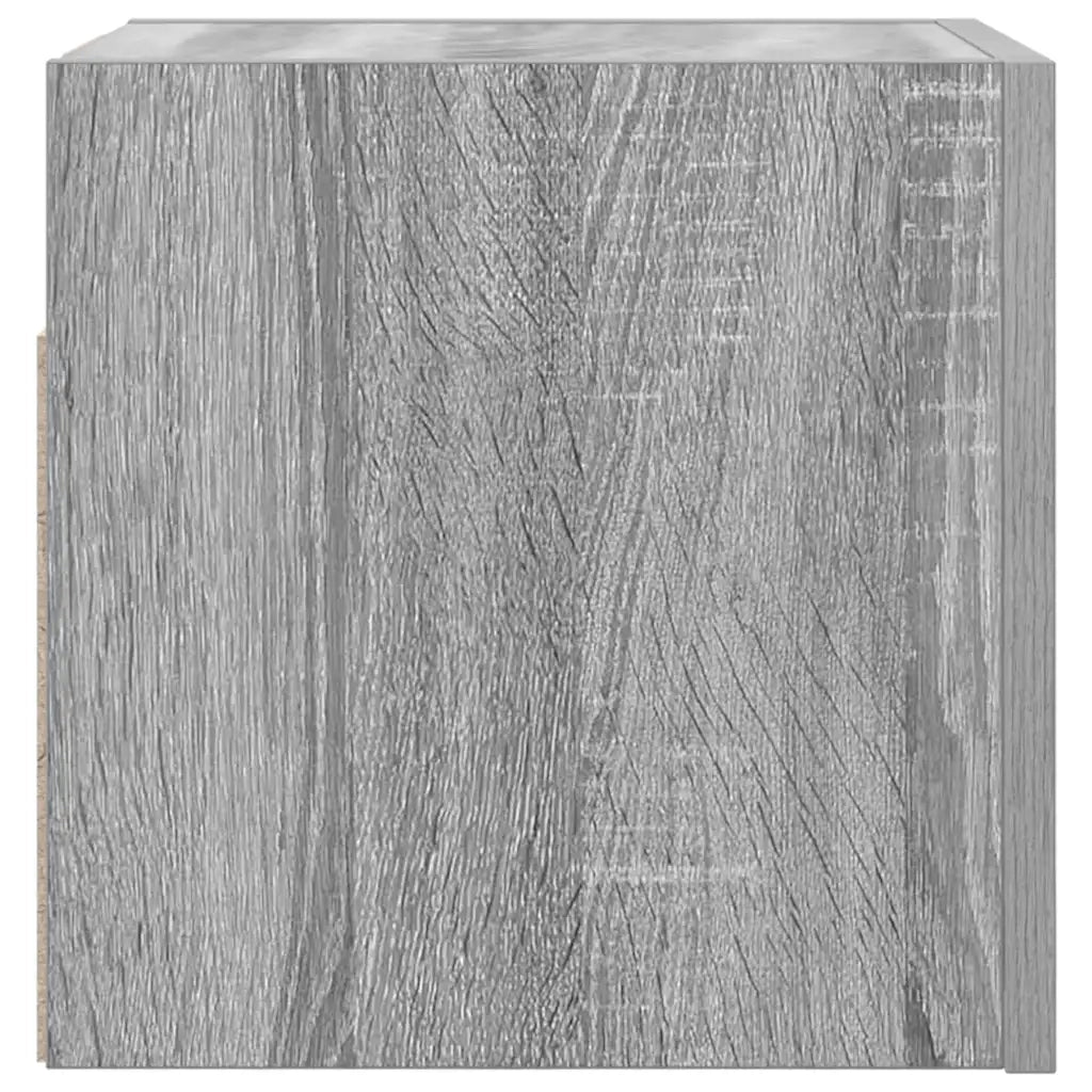Armadietti TV Montati a Parete 4 pz Grigio Sonoma 30,5x30x30 cm 815140