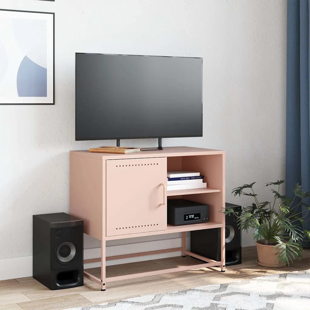 Mobile TV | Armadietto TV | Mobile Porta TV Rosa 68x39x60,5 cm in Acciaio