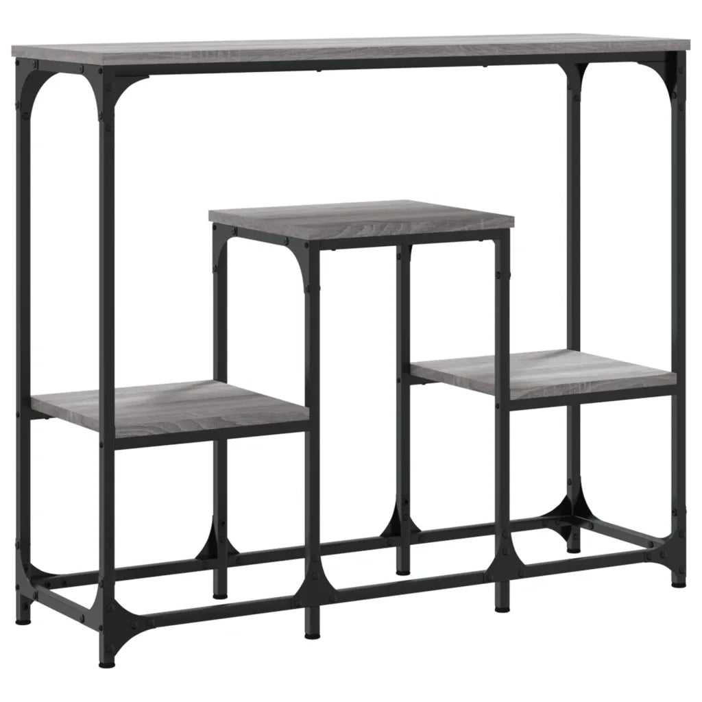 Tavolo Consolle | Tavolo d'Ingresso Grigio Sonoma 89,5x28x76cm in Legno Multistrato