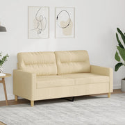 Divano a 2 Posti Crema 140 cm in Tessutocod mxl 80750