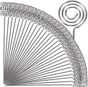 50 pezzi supporto foto raccogliori, 12 cm supporto per numeri di tavolo in metallo, supporto per biglietti da visita a forma rotonda, supporto per menu riciclato per matrimonio, compleanni, torta da assemblare