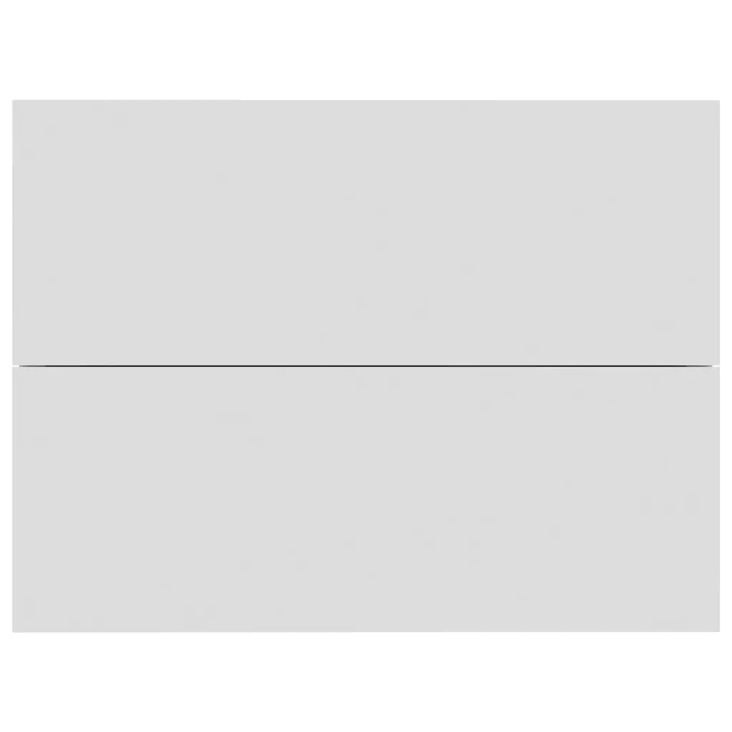 Comodini 2 pz Bianchi 40x30x30 cm in Legno Multistrato 801054
