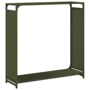 Rastrelliera per Legna da Ardere Verde Oliva 90x28x90 cm CFW7602111