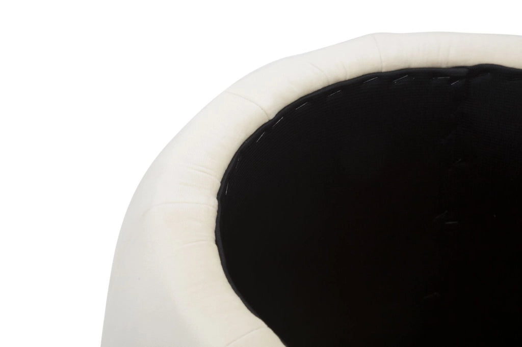 PUFF/CONTENITORE PARIS CREMA/GOLD CM � 43X43