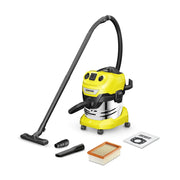 KARCHER Bidone aspiratutto solido liquidi WD 4 P S V-20/5/22 - Potenza allacciata: 1000 W - Capacità vano raccolta: 20 l - Materiale vano di raccolta: Acciaio inox