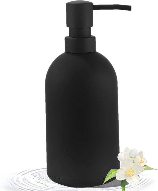 Dispensatore di Sapone Moderno - Stile e Minimalista - 480 ml - Nero