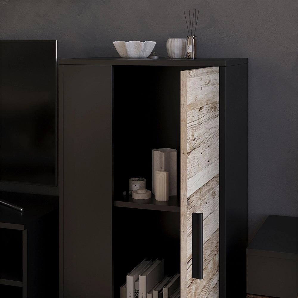 Vicco Cassettiera Rovere nero/sabbia 50.1 x 87.3 cm con 2 scomparti