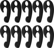 Haken in PVC per auto copertura - 10 pezzi - 9x5,2 cm - Bungee haken