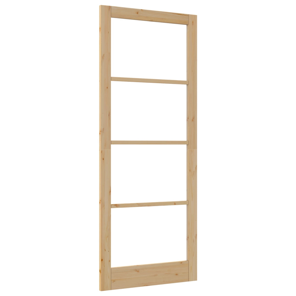 porta interna con vetro "ORKDAL" 93x232x4 cm in legno massello di pino