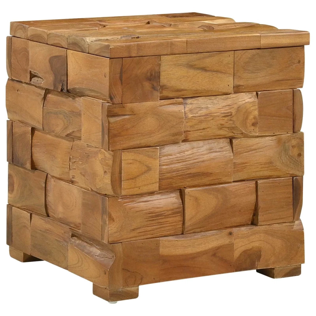 Sgabello per Riporre Marrone 40,5 x 39,5 x 45 cm 42015923