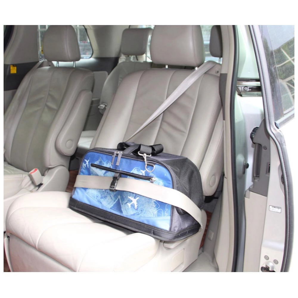 Borsa da viaggio travel bag per gatti e cani aereo auto e treno max 6 kg santorini
