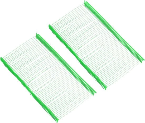 Vasteners per etichetta regolari in plastica, Etichettatura standard, barbigli per abbigliamento - 3000 pezzi, colore verde chiaro