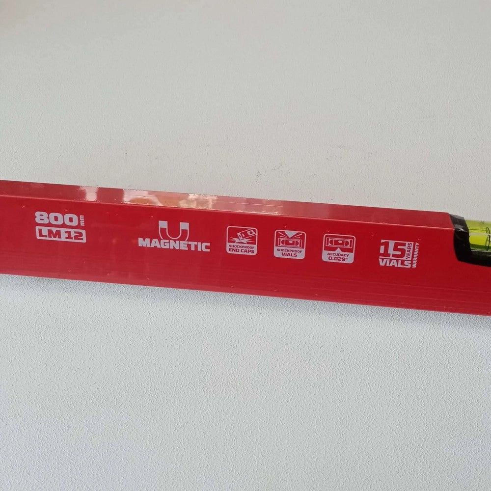 Benman lm12 livella da 80cm magnetica in alluminio a 2 bolle