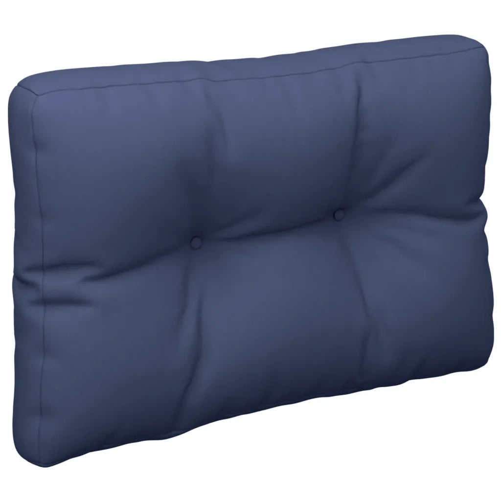 Cuscini per Pallet 2 pz Blu Marino in Tessuto 378058