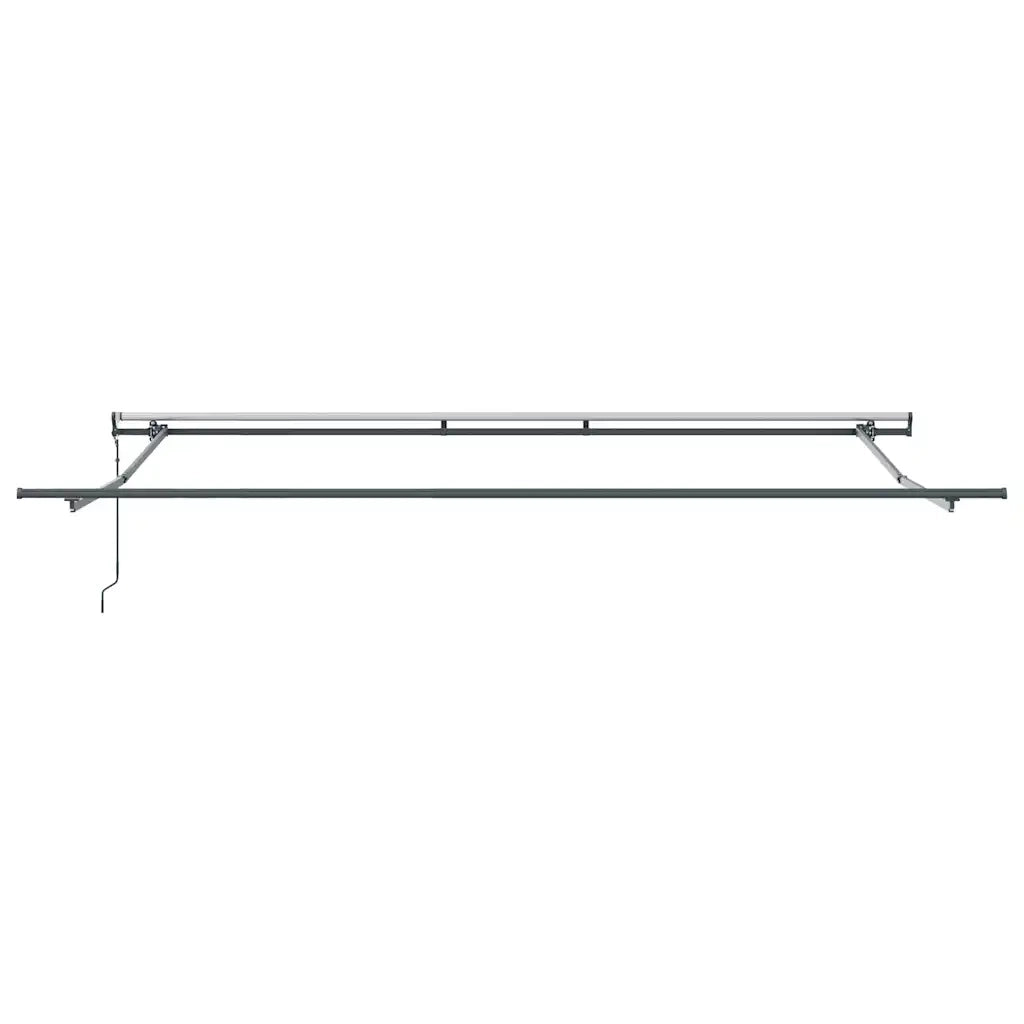 Tenda Sole Retrattile Automatica Antracite e Bianco 500x300 cm