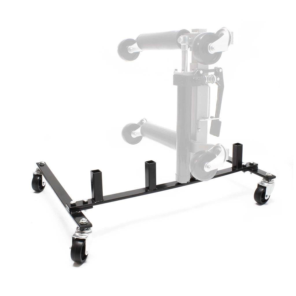 Supporto a rotelle per trasportare e riporre 4 carrelli sposta auto