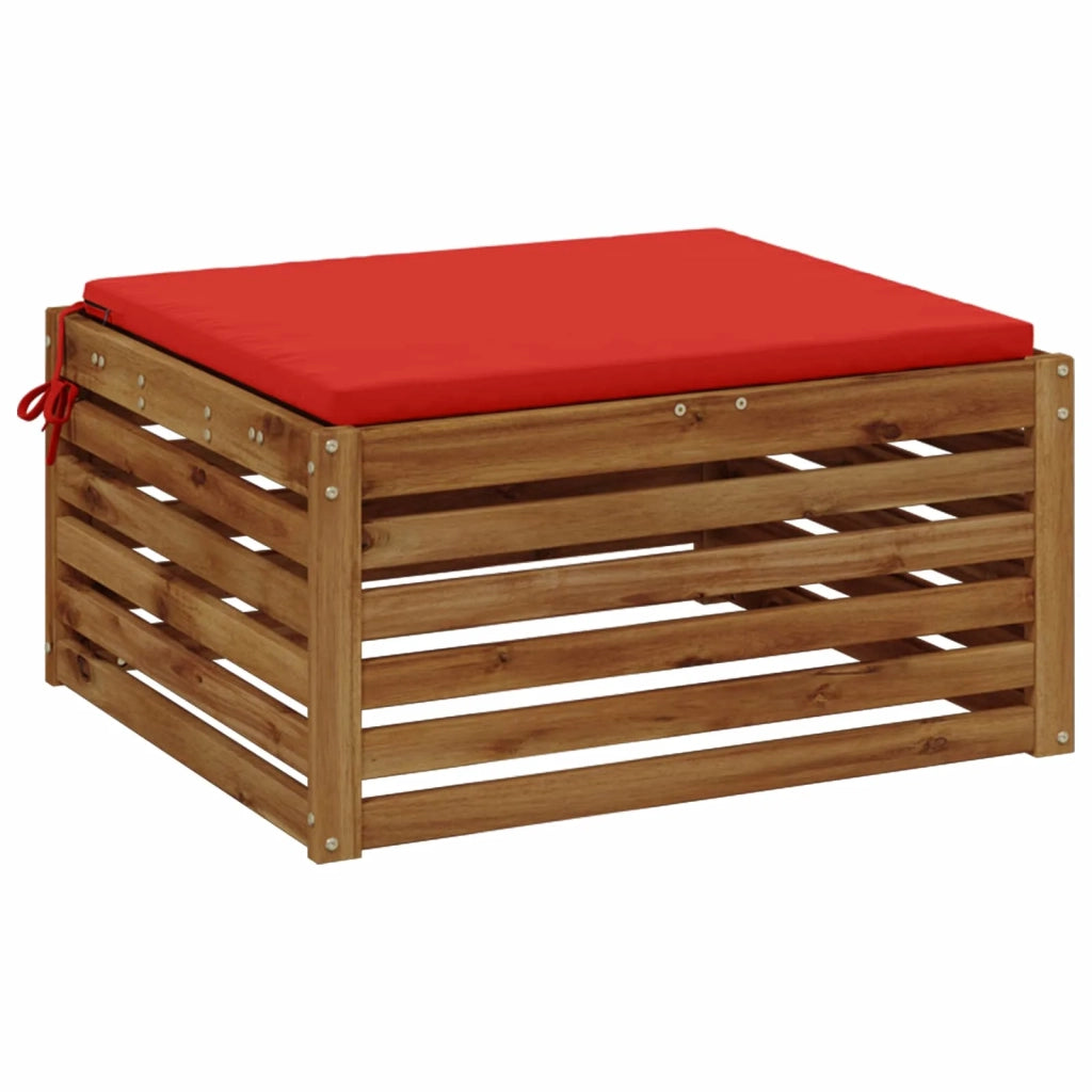 Cuscino per Sedia in Unico Pezzo SOEST 100% Poliestere Rosso 944635