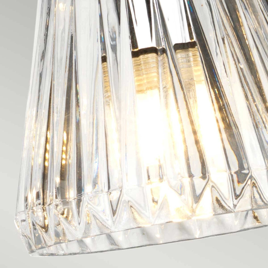 Lampadario Agatha Elstead cromato Ø47cm 4xG9 LED IP44