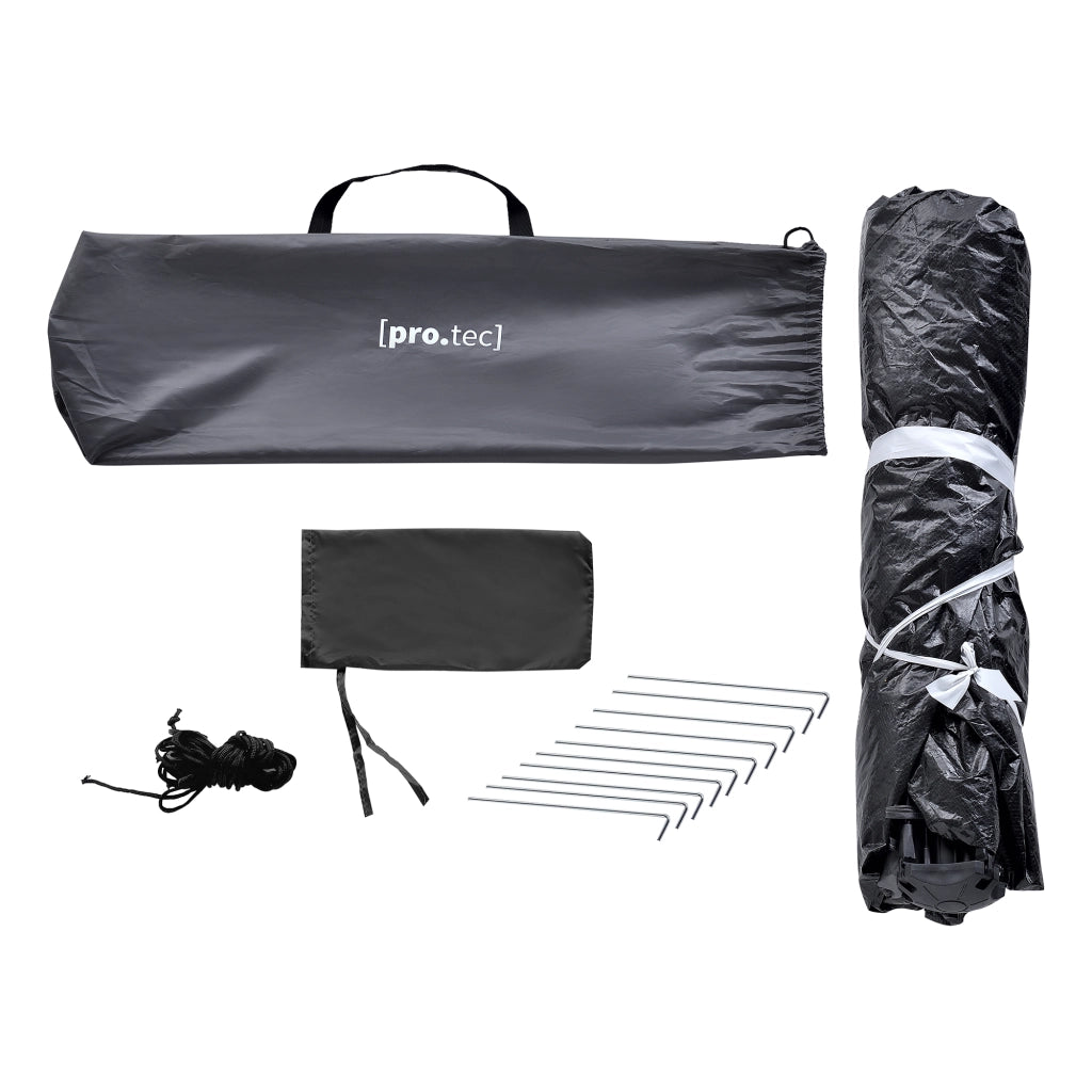 Tenda Pop Up da Spiaggia Mullsjö per 2 Persone Incl. Borsa di Trasporto - Grigio pro.tec
