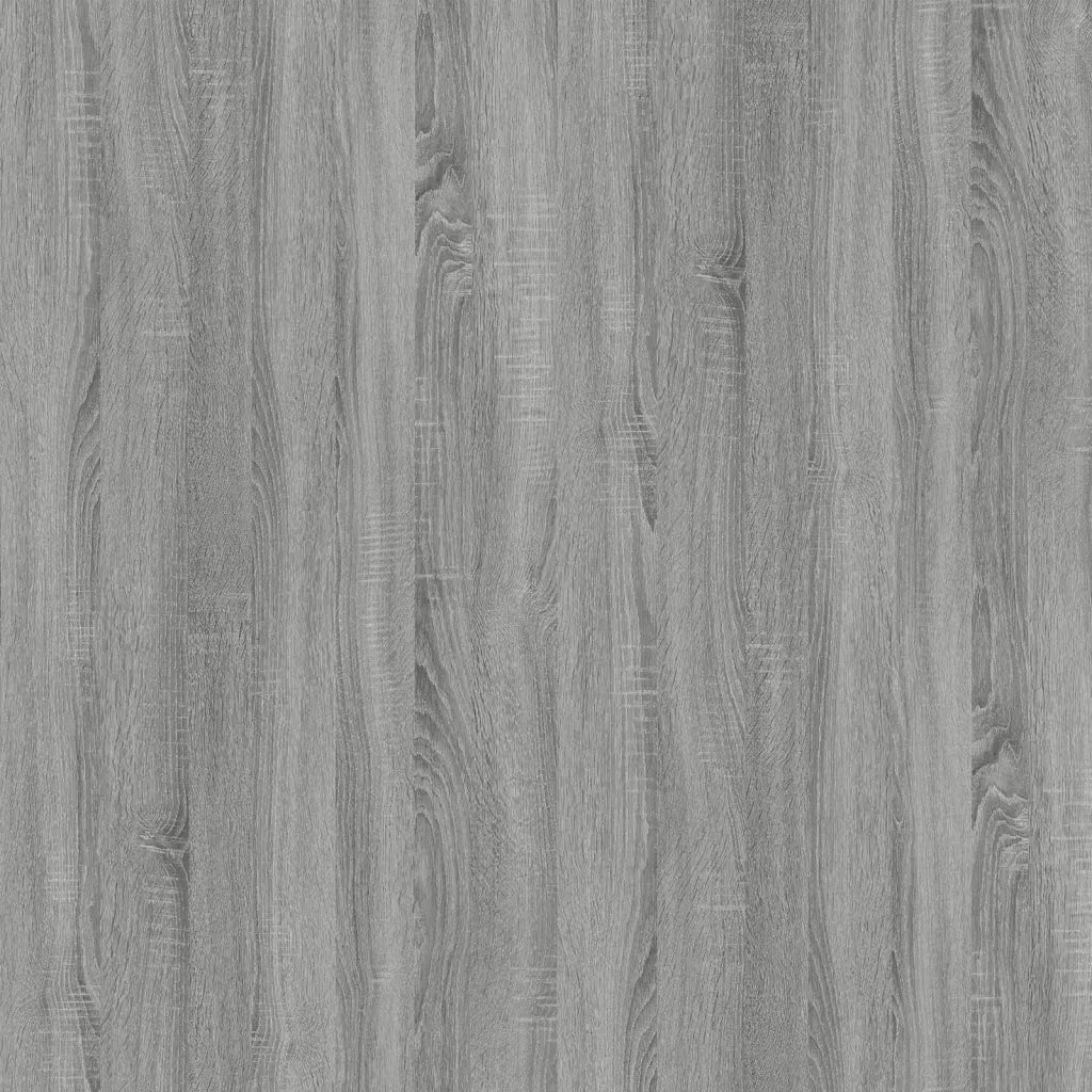 Tavolino Grigio Sonoma 100x45x45cm in Legno Multistrato e Ferro 823315