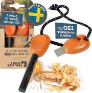 12 000 Strike Set per accensione a magnesio - Incluso Emergency Whistle - Pietra focaia per outdoor
