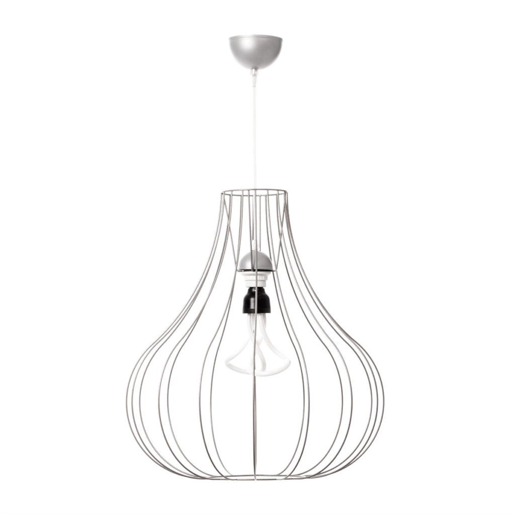 Lampadario a Sospensione Leonie in Metallo Argento
